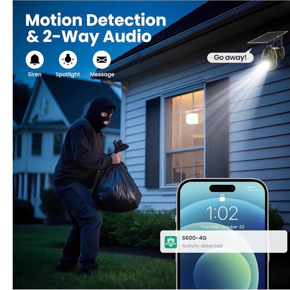 Soliom Solar-Powered Camouflage Security Camera - Picture 3 of 7